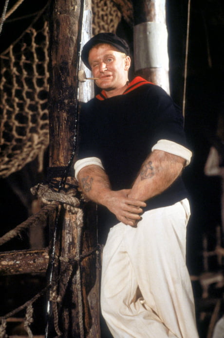 Robin Williams as Popeye, 1980. - 9GAG