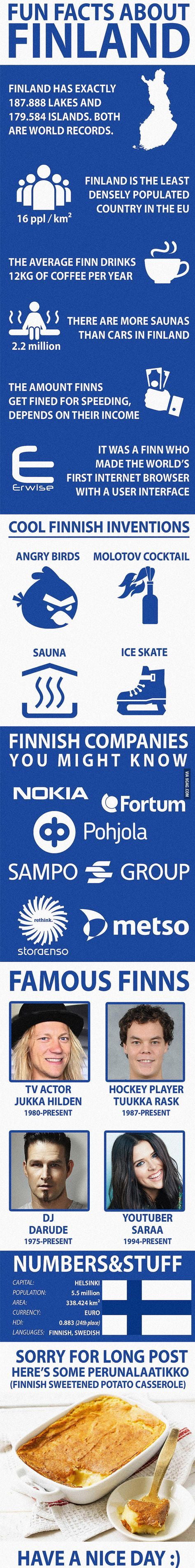 Fun facts about Finnland
