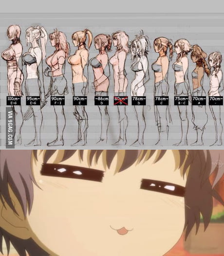I saw the boob comparison and all I could think of is kouta - 9GAG