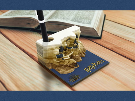 Harry Potter Memo Pad Reveals Hogwarts Castle The More You Peel It 9gag