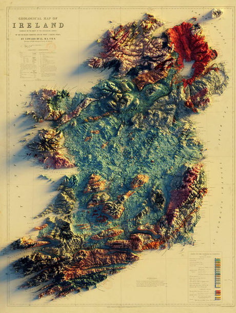 3D Map Of Ireland 3D map of ireland   9GAG