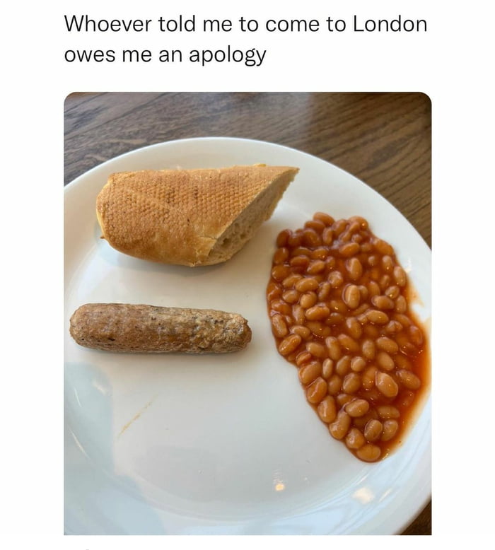 Don't go to England for the food 9GAG