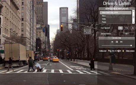 Virtually Drive Through Cities and Listen To Local Radio With