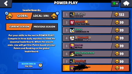 I took a photo of the leaderboards the first day I got brawl stars