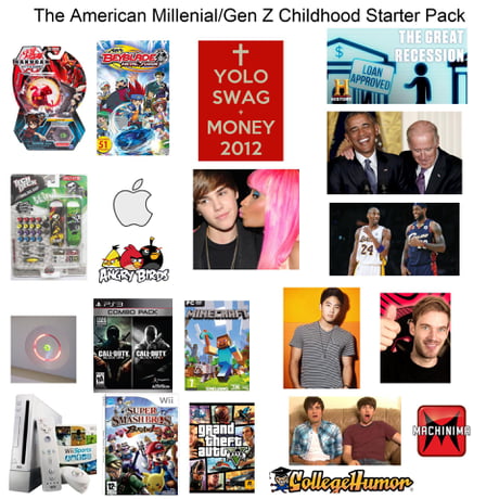 The American Millennial/Gen Z Childhood Starter Pack - 9GAG