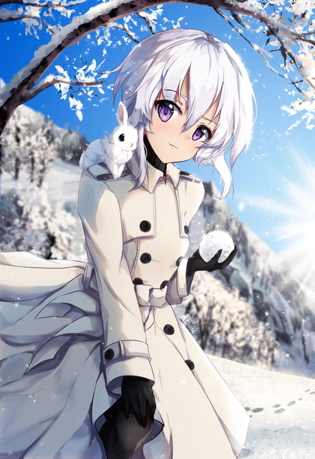 Anime snow bunny Anime vs
