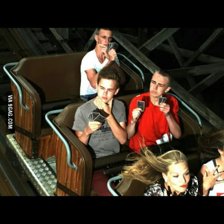 We were bored in the rollercoaster 9GAG