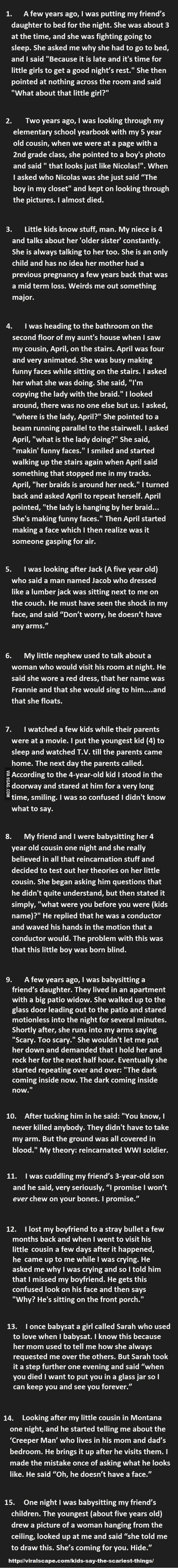 15 Freakiest thing that kids say - 9GAG