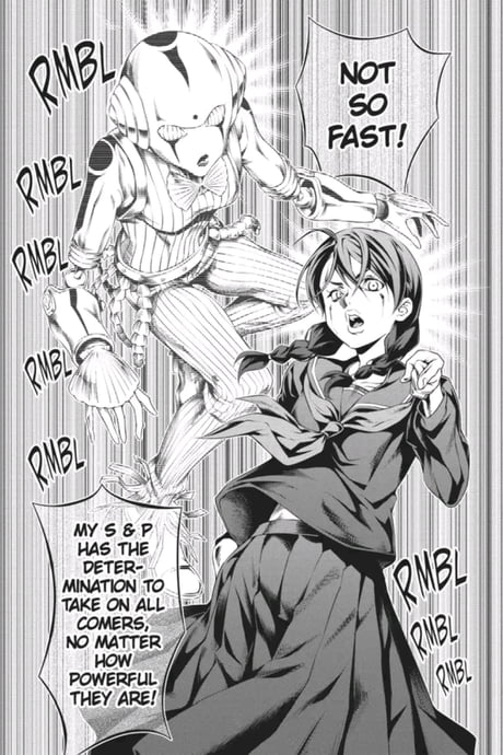 JoJo reference in shokugeki, food wars anime