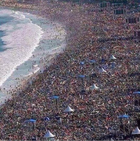 Chinese beach… if you lose your kid in here, you’d better make a new