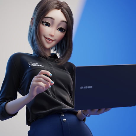 bestpictf2go 印刷可能 Virtual Assistant Samsung Girl Art 18