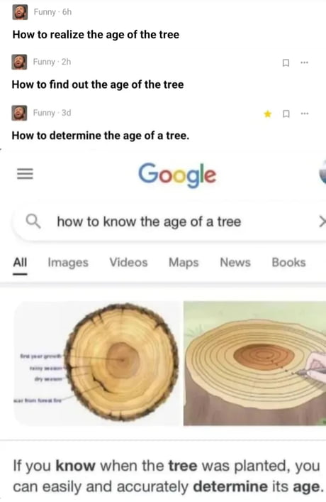 How do you determine the age of hot sale a tree