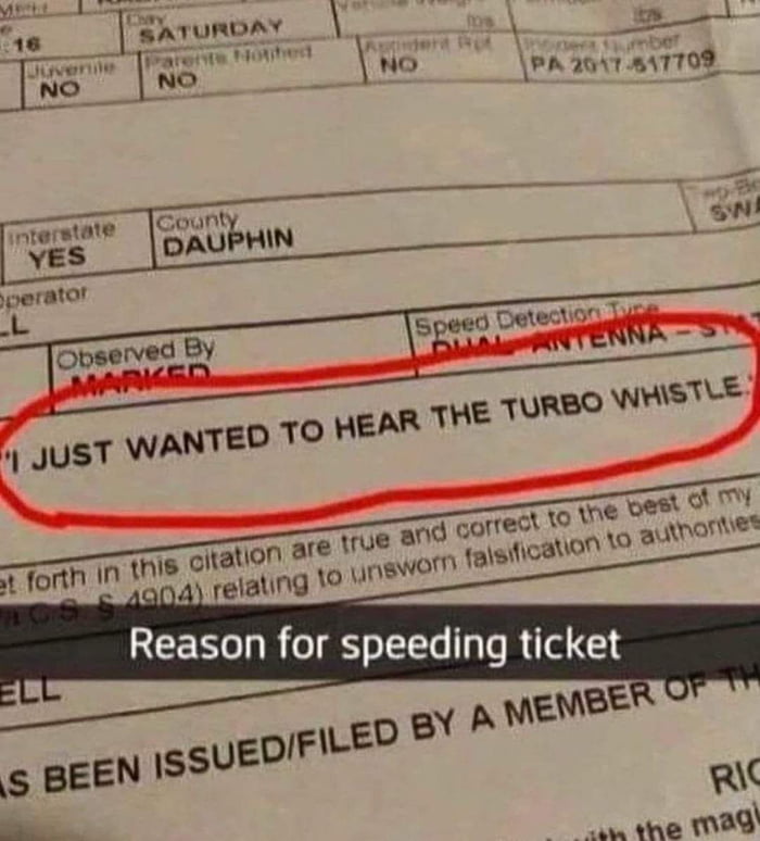 Turbo whistle.