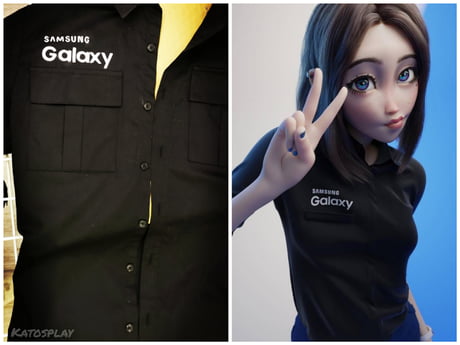 Handpainted Sign For Sam The Samsung Assistant Cosplay 9gag