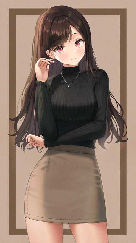 anime black sweater