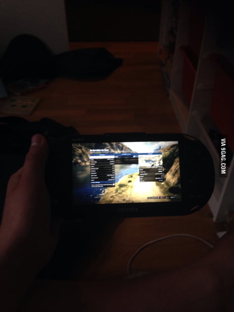 F K It Im Playing Gta V With My Ps Vita Ddddd 9gag