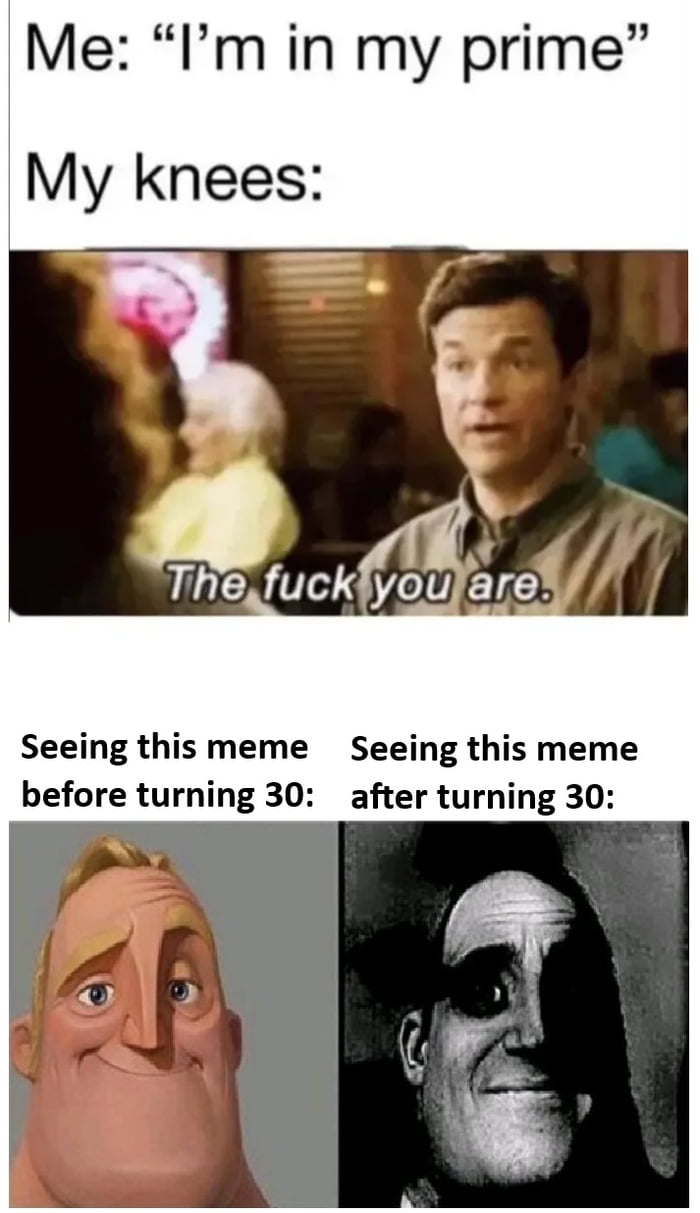 And it's still only 30+ ffs... that's what humans get for their ancestors dying before 40 for most of existence of our species.