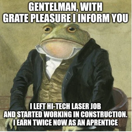 That hightech job was probably junior