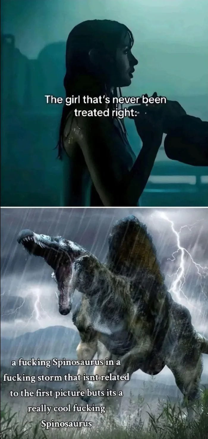 Always choose the Spinosaurus.