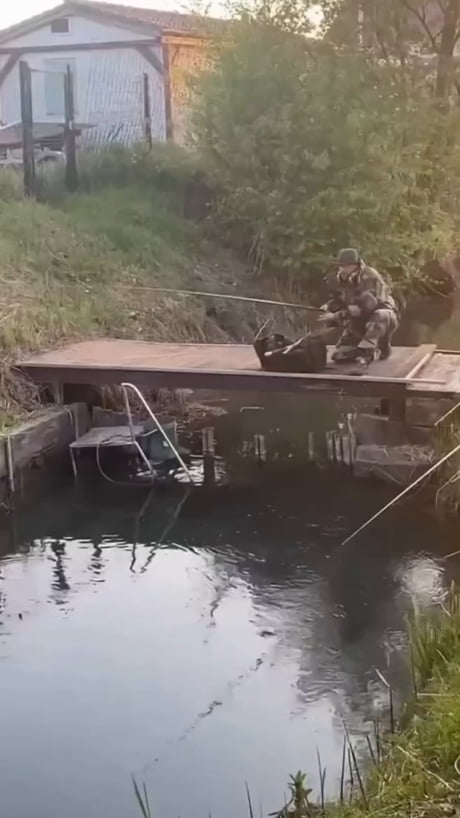 Morning! Nice day for fishing ain't it! Huh-Hah!