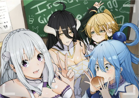 have some best girls and a useless goddess  9gag