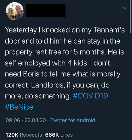 British Bro being generous to his tenants
