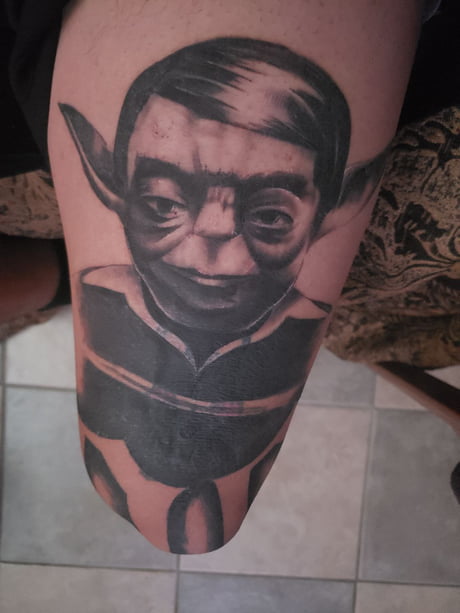 Tattoo uploaded by Peter • My yoda tattoo for wisdom #Yoda