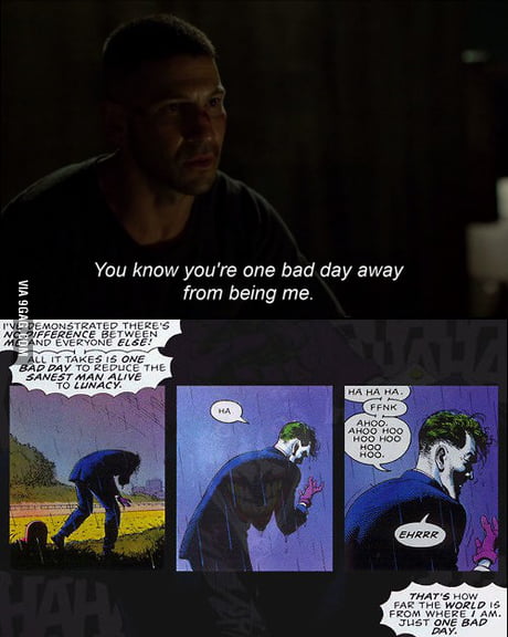 When Marvel S Daredevil Is Quoting Dc S Joker 9gag
