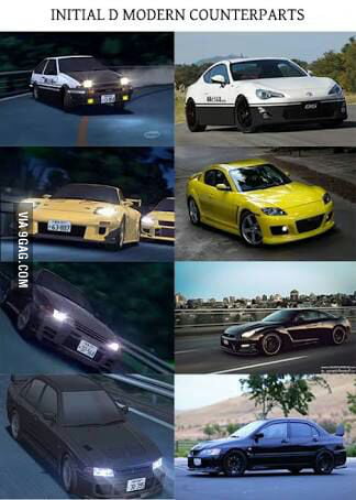 Initial D Car Get Modernization 9gag