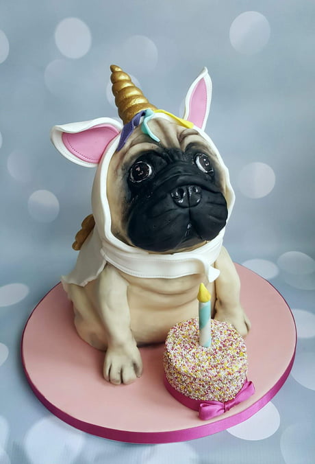 unicorn dog cake