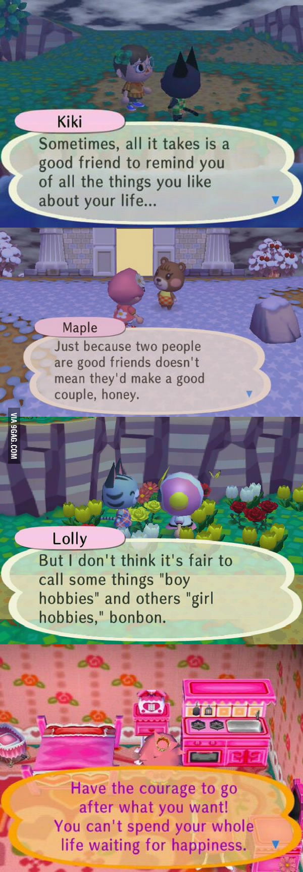 Animal Crossing can get real deep sometimes 9GAG