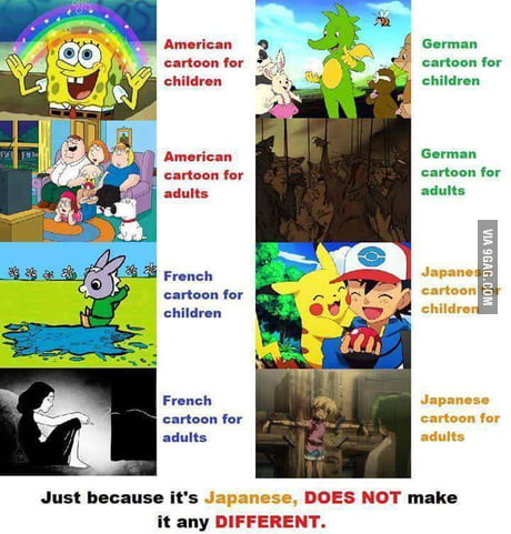 Anime is not for kids, you say? - 9GAG