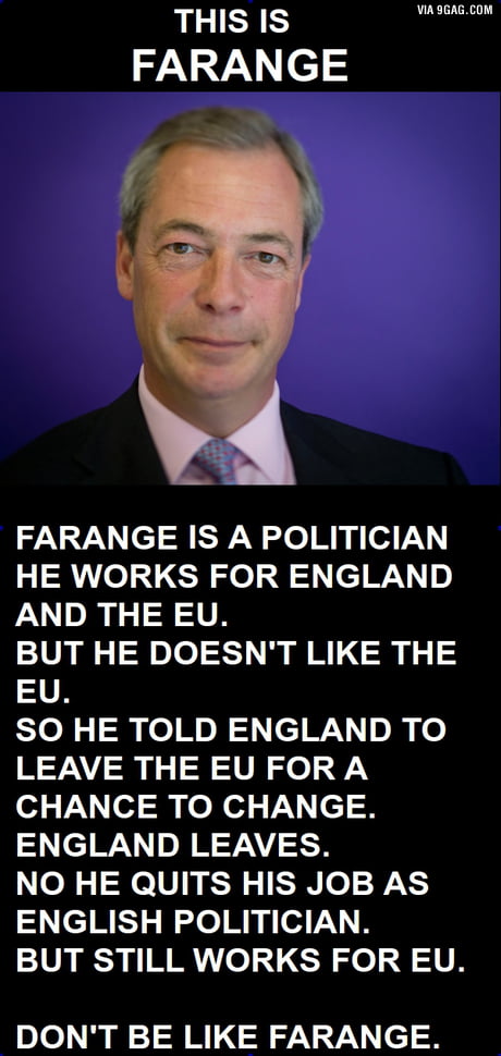 Don't be like Farange