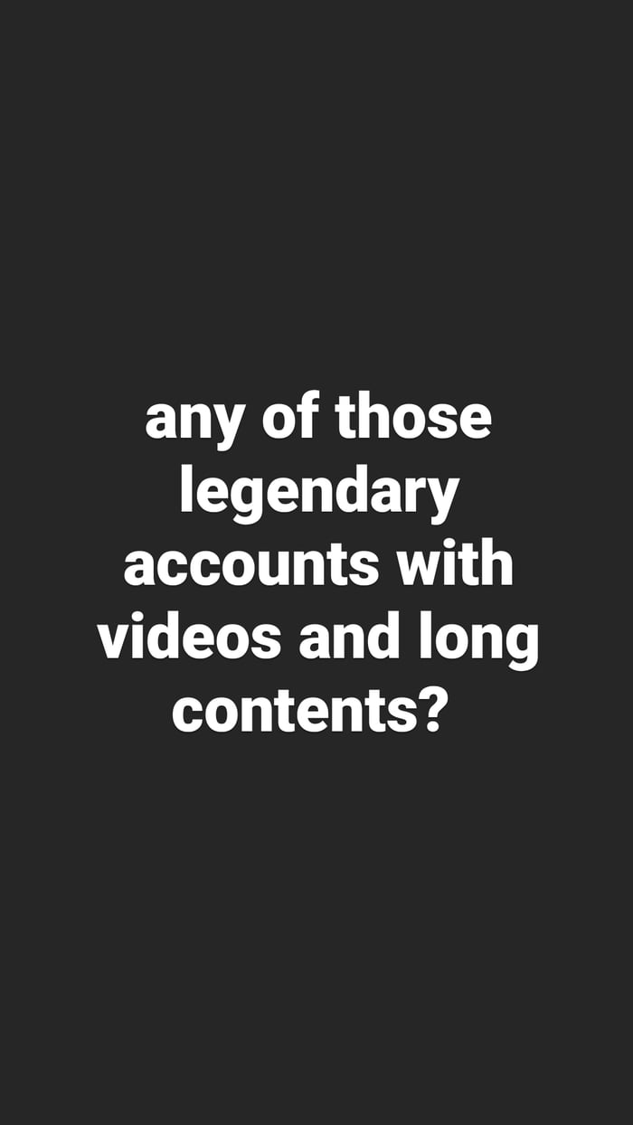 Accounts needed