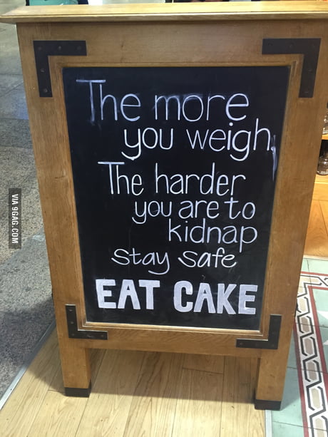 Étroit Gens Sont Plus Facile Pour Kidnap Reste Sûr & Eat Cake 426ml Tasse Large