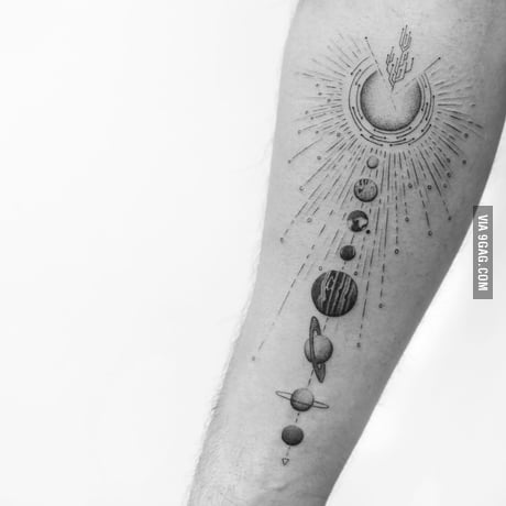 TATTOOSORG  Solar System Tattoo Submit Your Tattoo Here