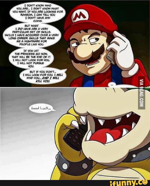 Super Mario Bros featuring Liam Neeson