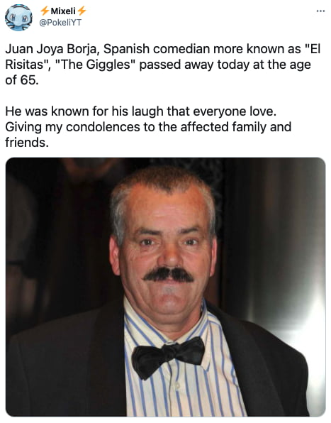 Juan Joya Borja From The Spanish Laughing Guy Meme Has Died - 9GAG