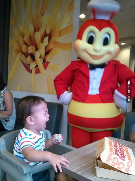 My Cousin Is Not Amused Btw The Mascot S Name Is Jollibee 9gag