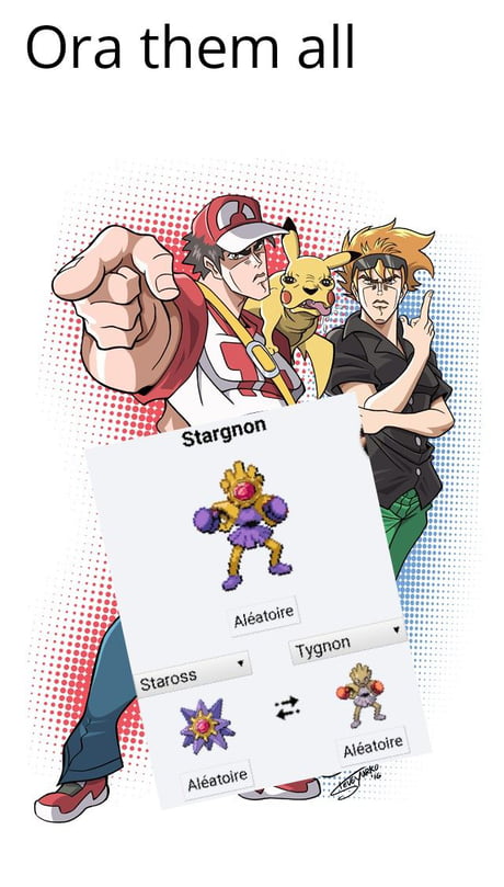 Pokémon's Jojo references