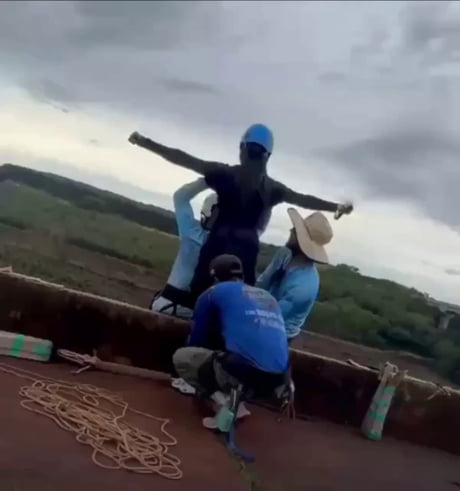 Forgot to tie rope