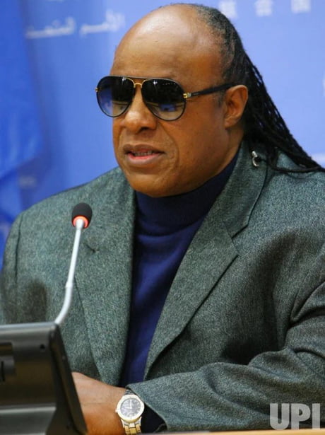 Can someone explain why Stevie Wonder wears a watch?