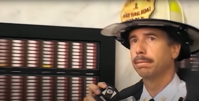 The moment FDNY Battalion Chief Joseph Pfeifer hears the South Tower of ...