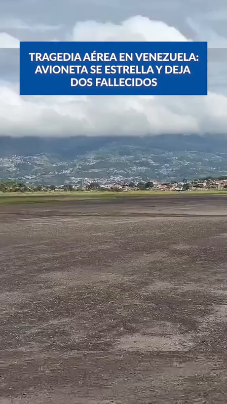 Accident at San Cristóbal Venezuela, at takeoff, if you look closely, there's like a drone at the end of the video, it's weird.