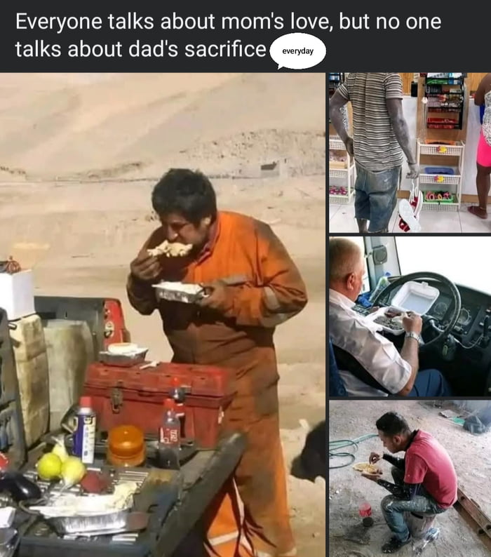 Be thankful to your father..