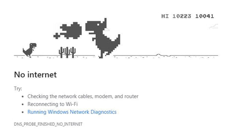I've reached the boss dragon in Chrome offline game, after 10,000 points. -  9GAG