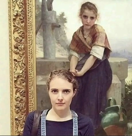 Imagine casually walking through a museum and finding a 100 year old painting of Yourself, from another life..