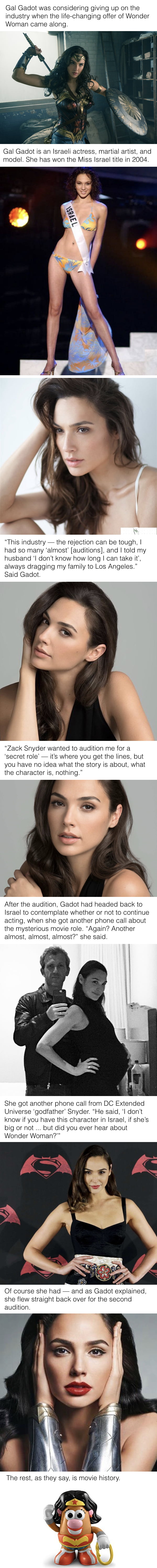 Gal Gadot was considering giving up on acting when the life-changing offer came along.