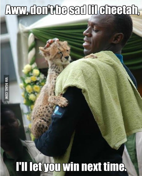 Usain Bolt And His Practice Partner - 9GAG