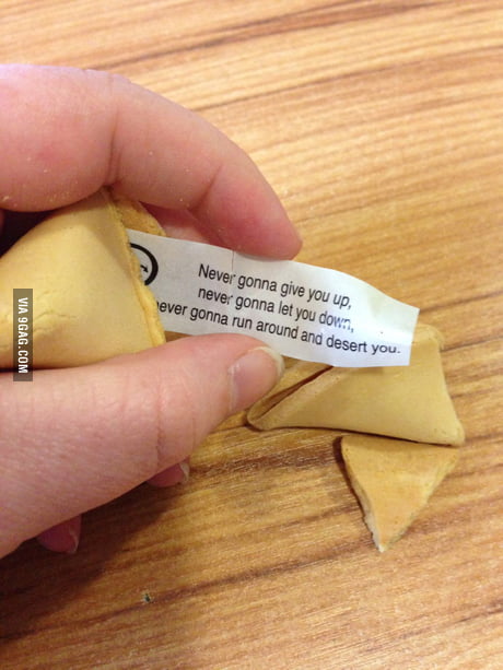 Roll of Fortune, Rickroll